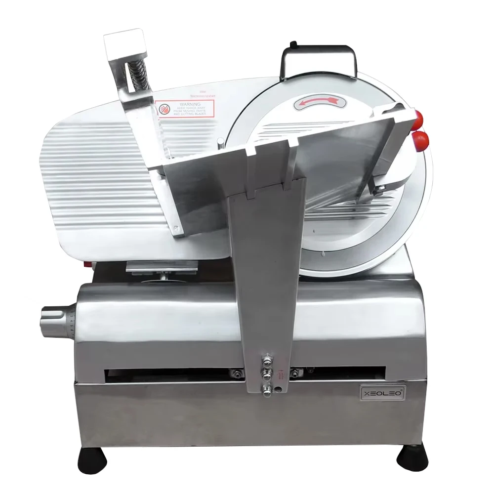 Commercial 13 Inch Meat Slicer Stainless Steel Automatic Frozen Meat Cutting Machine Electric Meat Product Making Machine