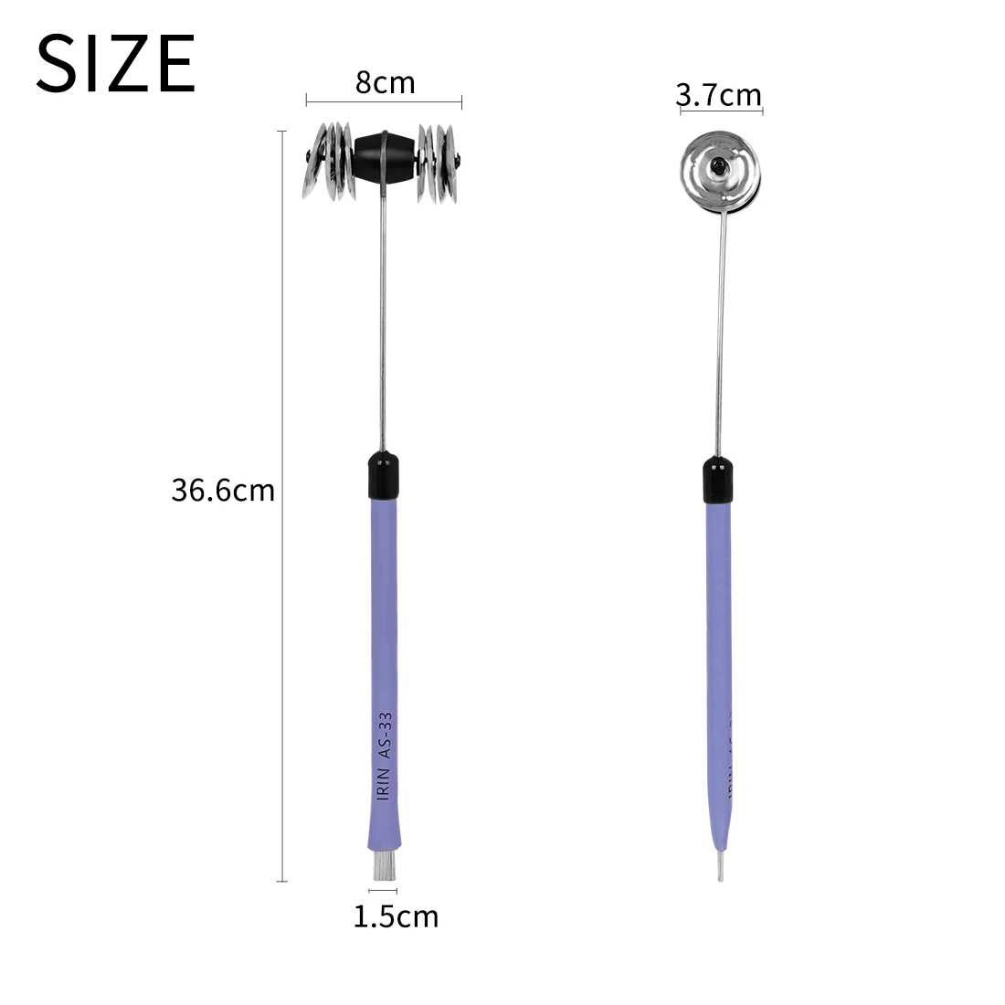 1 Pair Drum Brush Retractable Steel Wire Drum Brush Dual-purpose with Rhythm Bell Blade Percussion Instrument Accessories