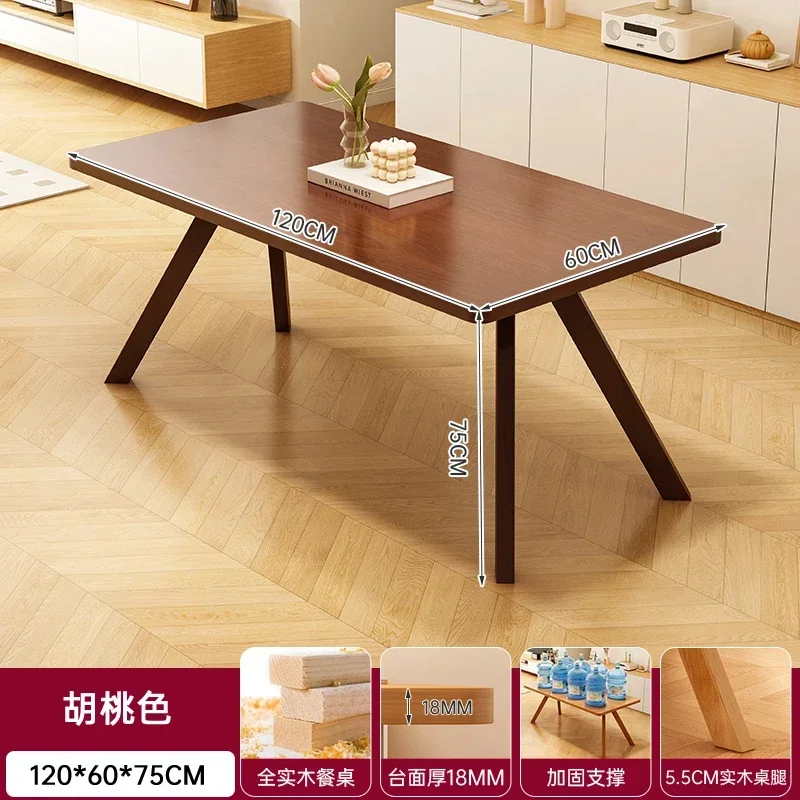 CZ-18 Japanese Style Solid Wood Whale Dining Table Solid Wood Dining Tables and Chairs Set for Home Living Room