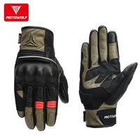 Motowolf CE Approval Motorcyclist Gloves Retro Summer Moto Gloves for Men Motorcycle Gloves Goatskin Leather Racing Gear