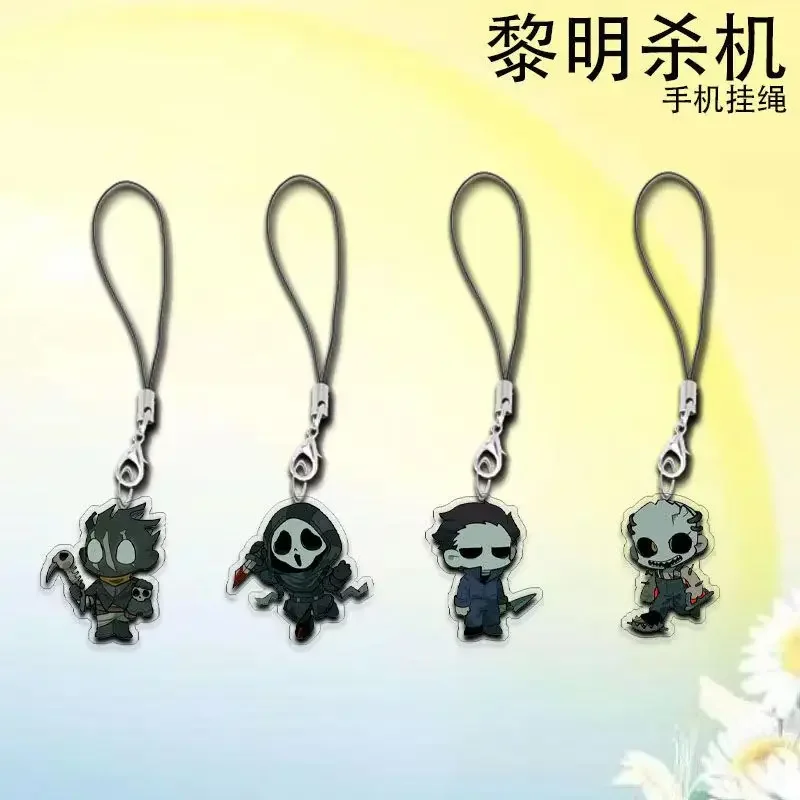 dead by daylight game Phone Chrams Keychains Keyring for Accessories Bag Key Chain Ring Jewelry Gamer Fans Gifts