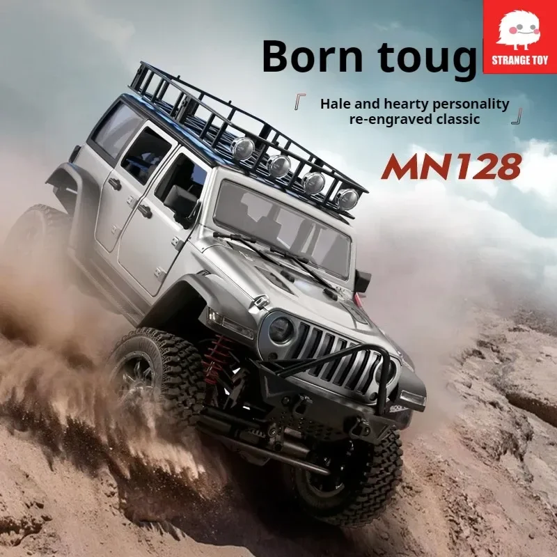

MN128 Remote Control Car Model 1/12 Scale Professional 4WD Climbing RC Toy Vehicle Upgraded Full Functionality Gift for Boys