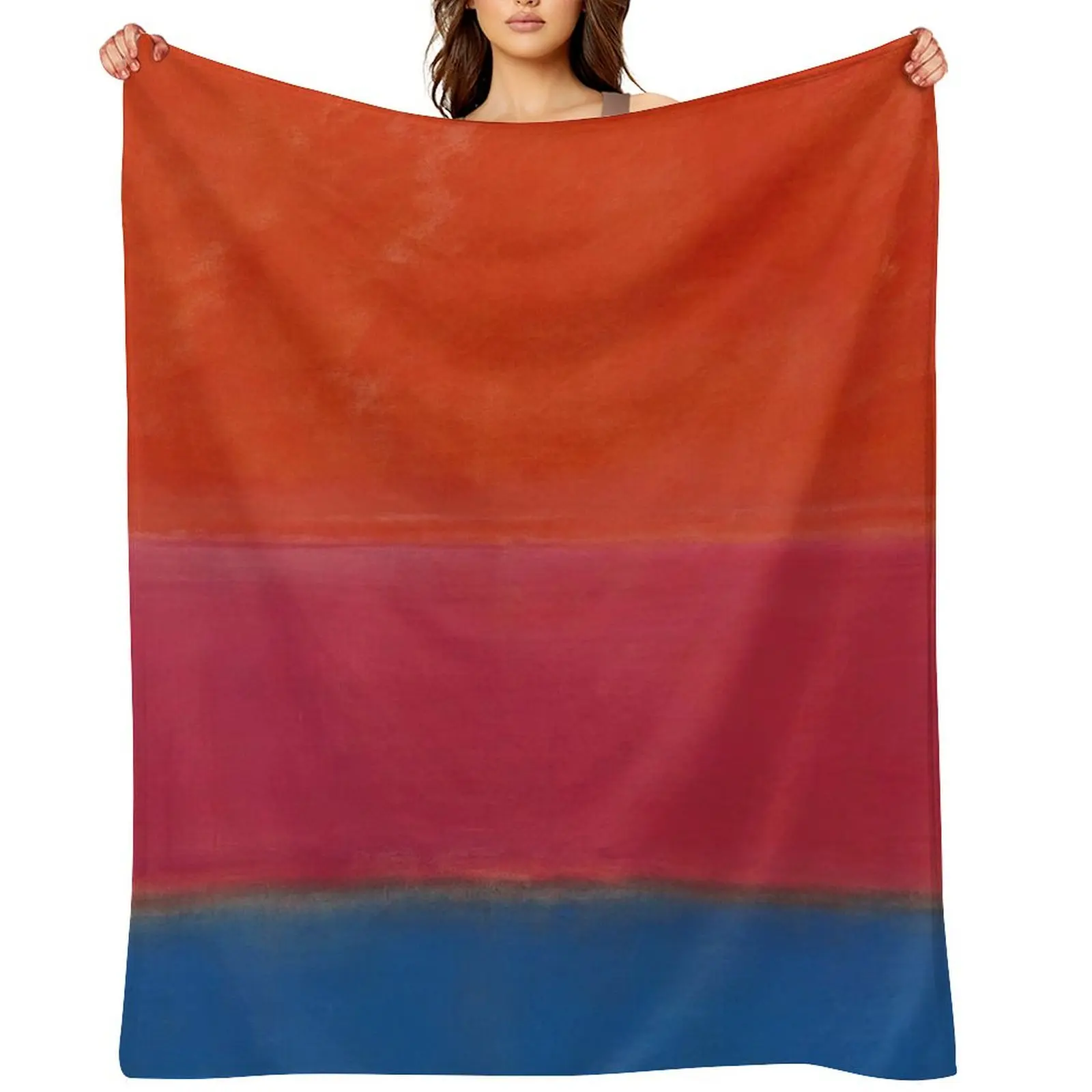 

Mark Rothco - No. 1 (Royal Red and Blue) Throw Blanket warm winter Decorative Throw Winter beds for babies Blankets