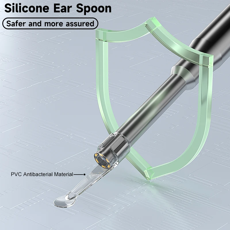 Ear Cleaning Endoscope Camera 3in1 Micro USB Type-c 5.5MM USB C Visual Ear Sticks Ear Pick Ear Spoon 6LEDs for Android Phones PC