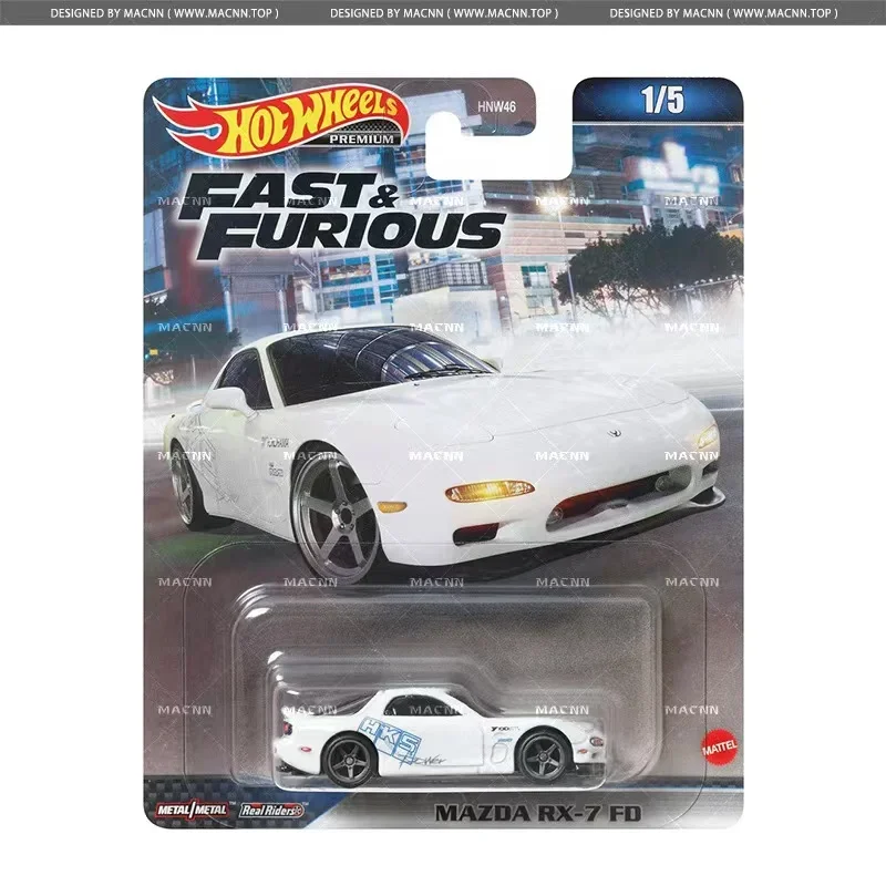 Original Hot Wheels Premium Car Fast & Furious Diecast 1/64 Vehicles Nissan Skyline GTR Porsche Cayman Boys Toys for Children