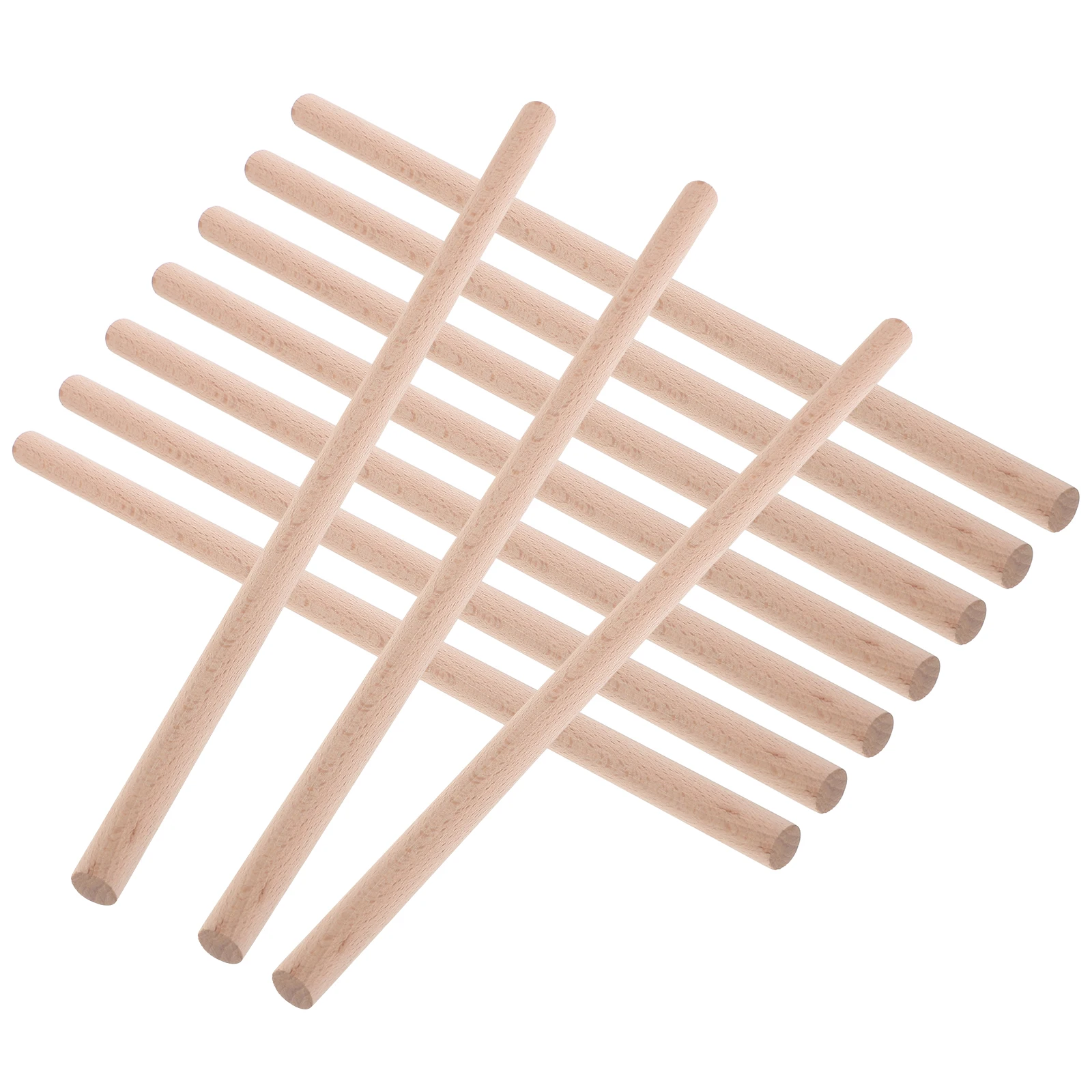 

10pcs Music Rhythm Sticks 30x12MM Kids Percussion Toys DIY Wooden Rods Musical Accessories Safe Edges Develop Creativity
