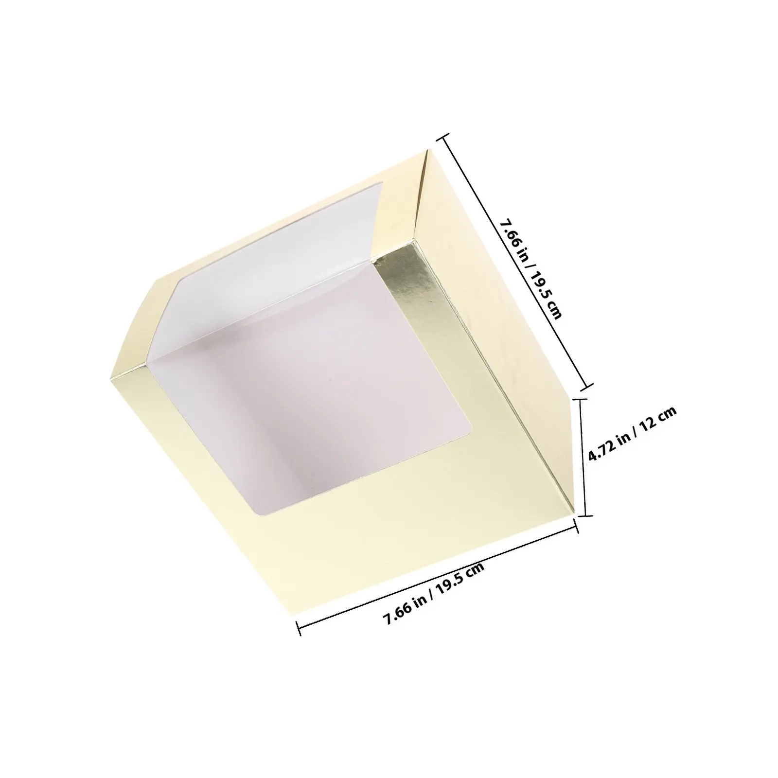 2Pcs Hat Packaging Boxes Square Paper Fold Hat Box Window Design Clear Display Case Travel Storage for Baseball Caps Organizer view 6