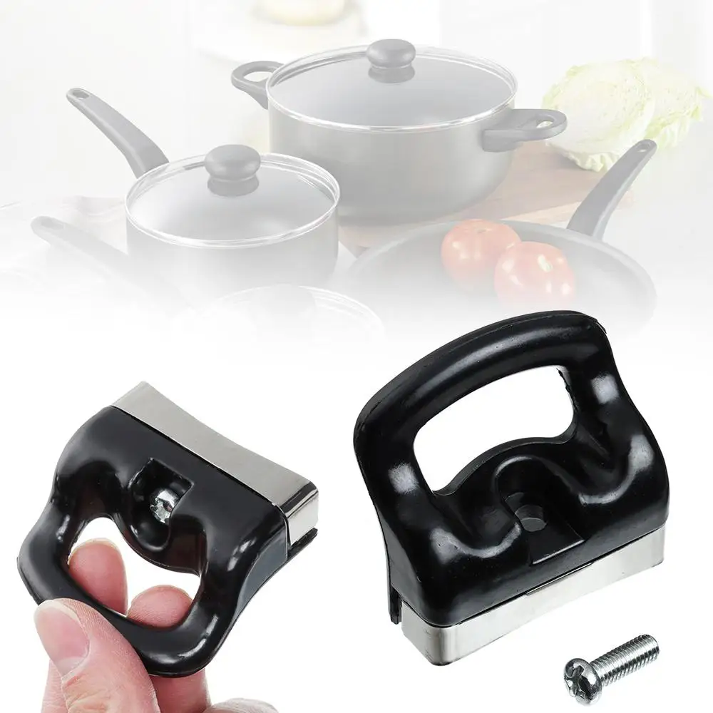 2pcs with Screws for Kitchen Steamer Cookware Single Hole Pan Short Side Pressure Cooker Ear Pot Handles Handle Grip
