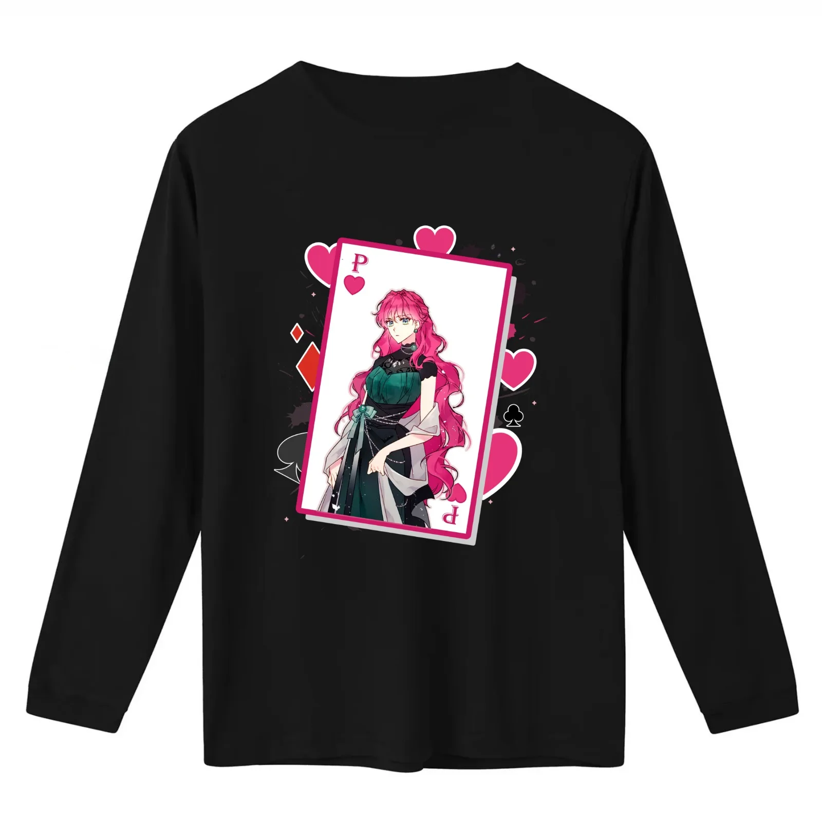 Penelope Poker T-Shirt Summer Casual Cotton Tee Oversized Streetwear Tops Vintage Graphic Print Loose Fit Short Sleeve