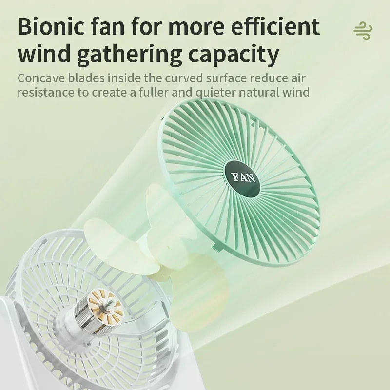 

Desktop Electric Fan Small And Portable Home Office Learning Outdoor Camping Office Desk USB Charging 3-Speed Adjustable Cooling