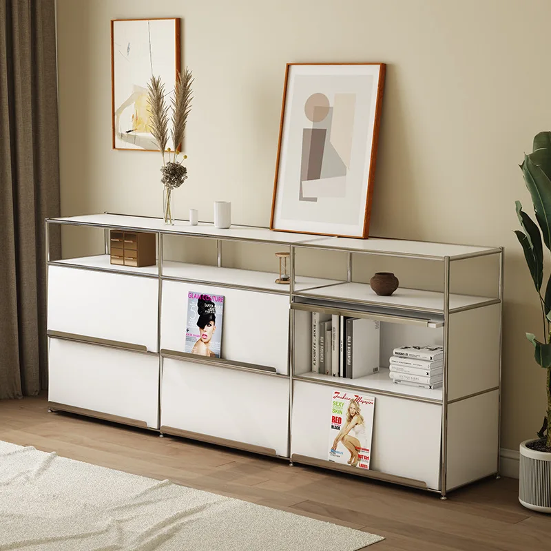 Modern Edge Module Combination TV Medieval Storage Multifunctional Magazine Storage Sofa