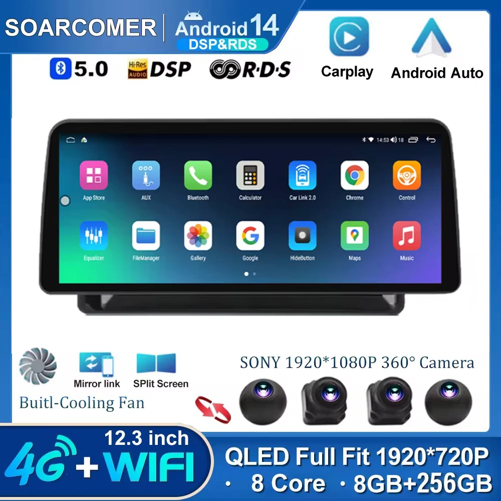 

12.3 inch Andriod 14 for Toyota Raize 2020 Car Radio 2 Din Multimedia Video Player GPS 2din Carplay Stereo Auto WIFI