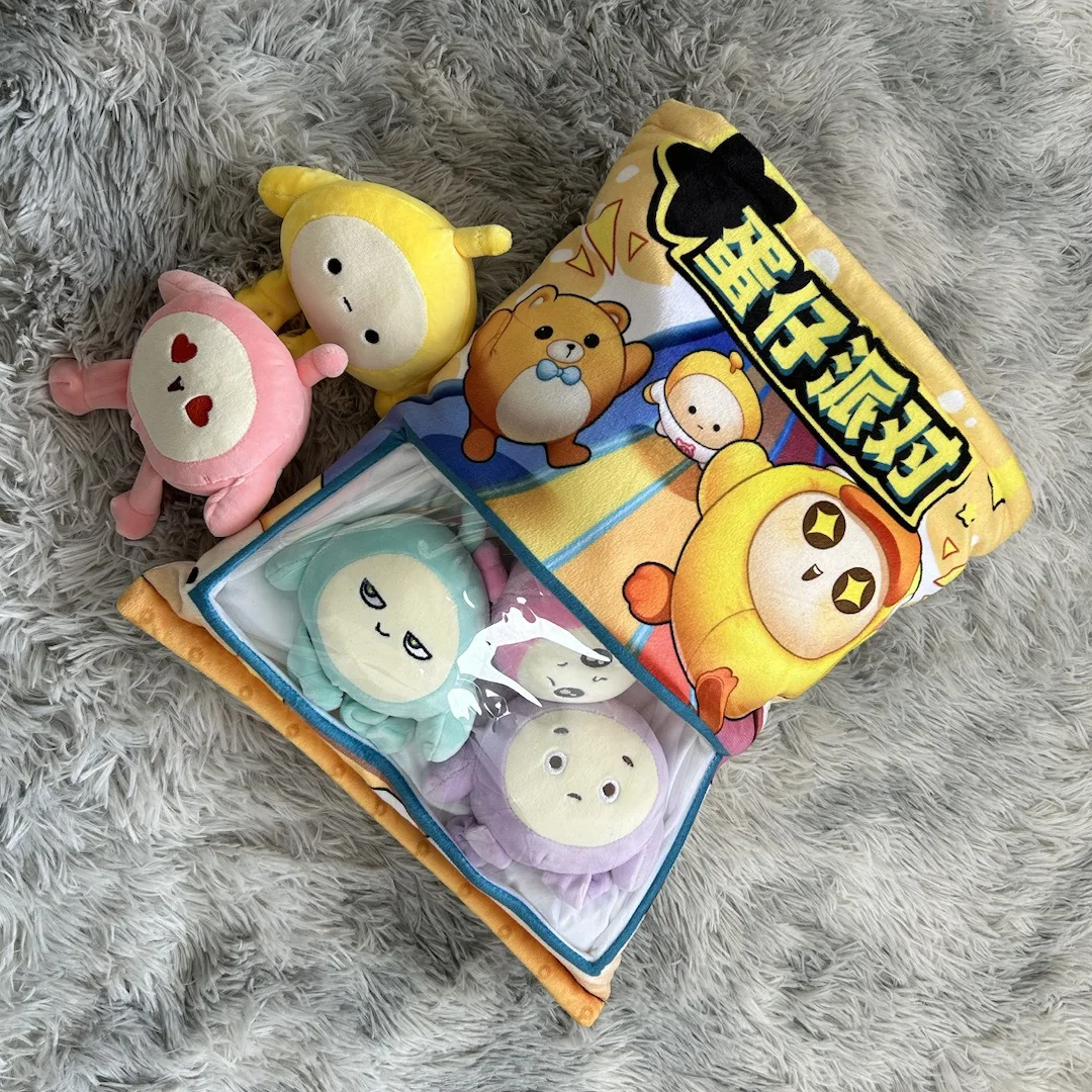 Popular Chinese Games Eggy Party Plush Toys Plush Filled Pendant Little Doll Mini Decoration Christmas Birthday Gifts for Kids