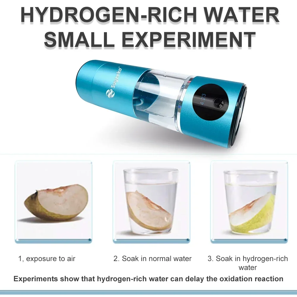 Hydrogen Water Bottle Generator SPE and PEM Technology Rich Water Ionizer Hydrogen-rich water element cup