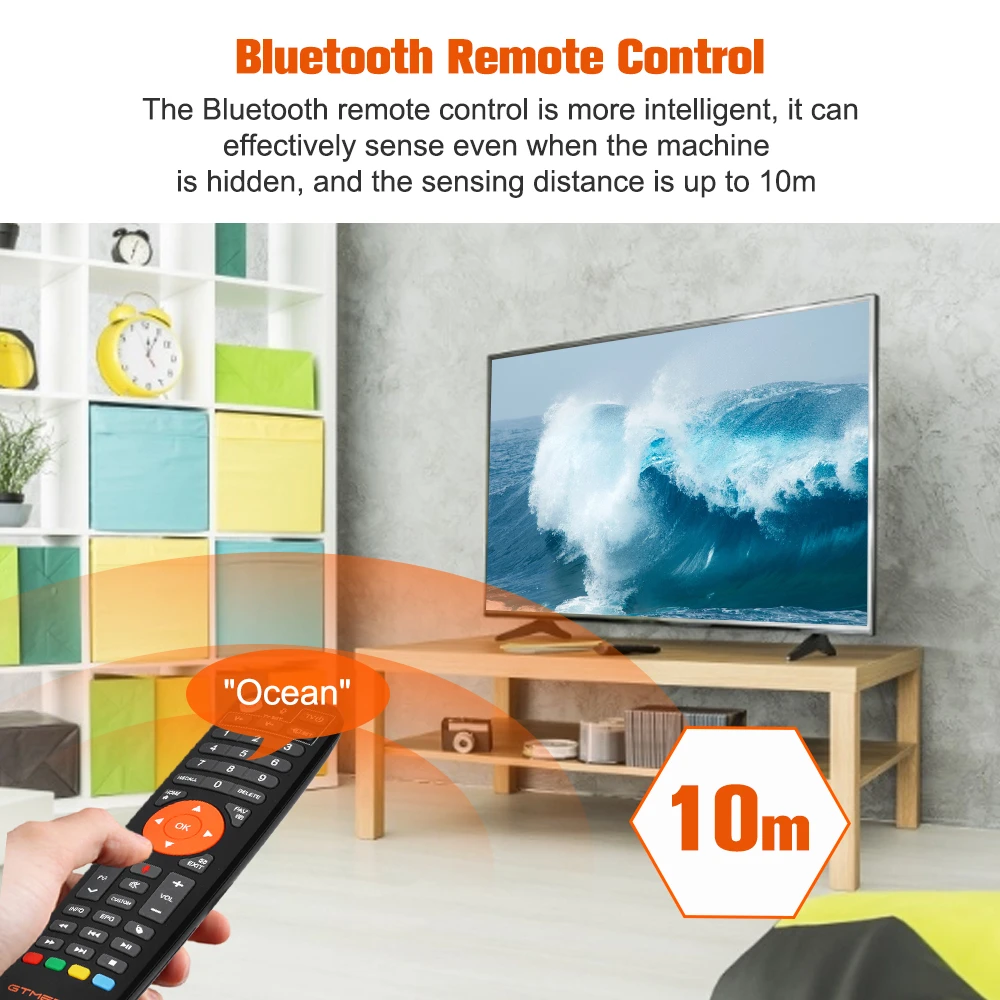 GTMEDIA GT Combo Smart TV Box 4K Utral HD TDT جهاز استقبال الأقمار الصناعية Android 9 + DVB-S/S2/S2X، DVB-T/T2، DVB-C، CCAM/M3U لمستودع الاتحاد الأوروبي