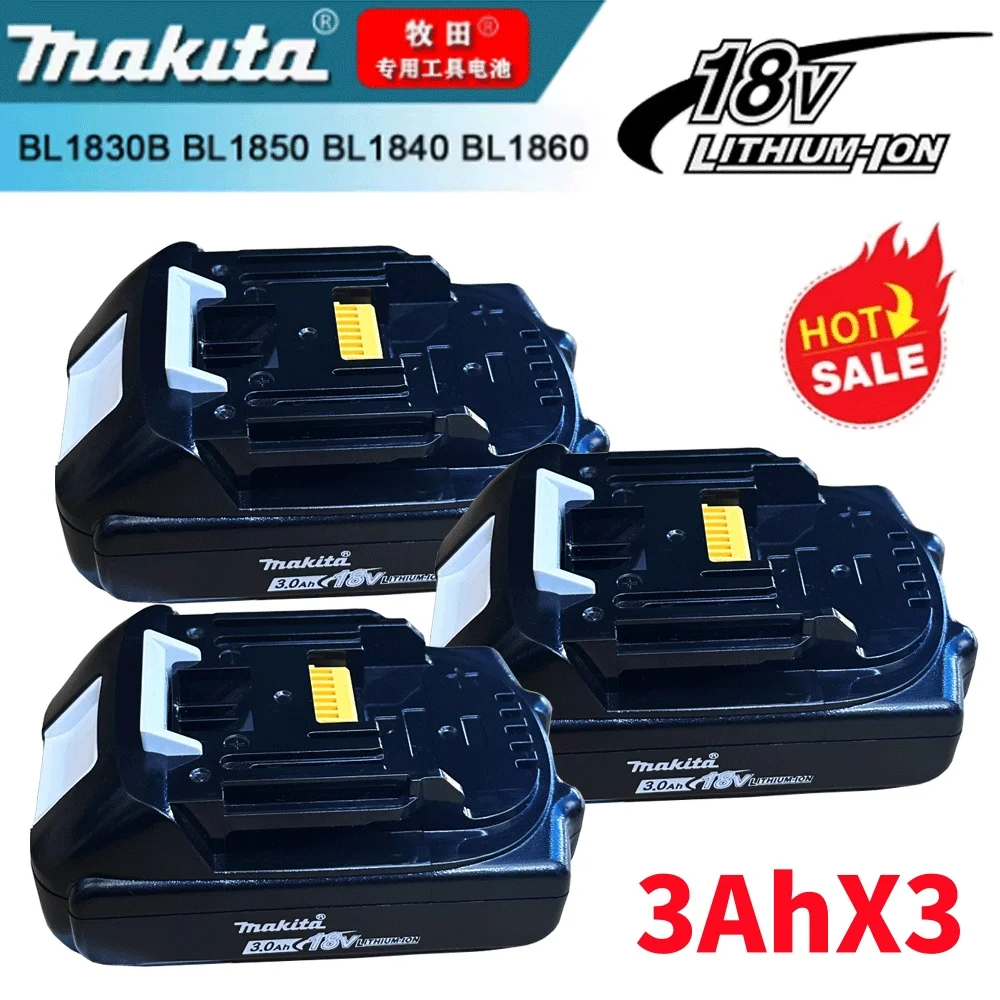 

100% Genuine 18V Makita 3Ah/3000mah for Makita Battery BL1840 BL1830B BL1850B BL1850 BL1860 BL1815 Replacement Lithium Battery