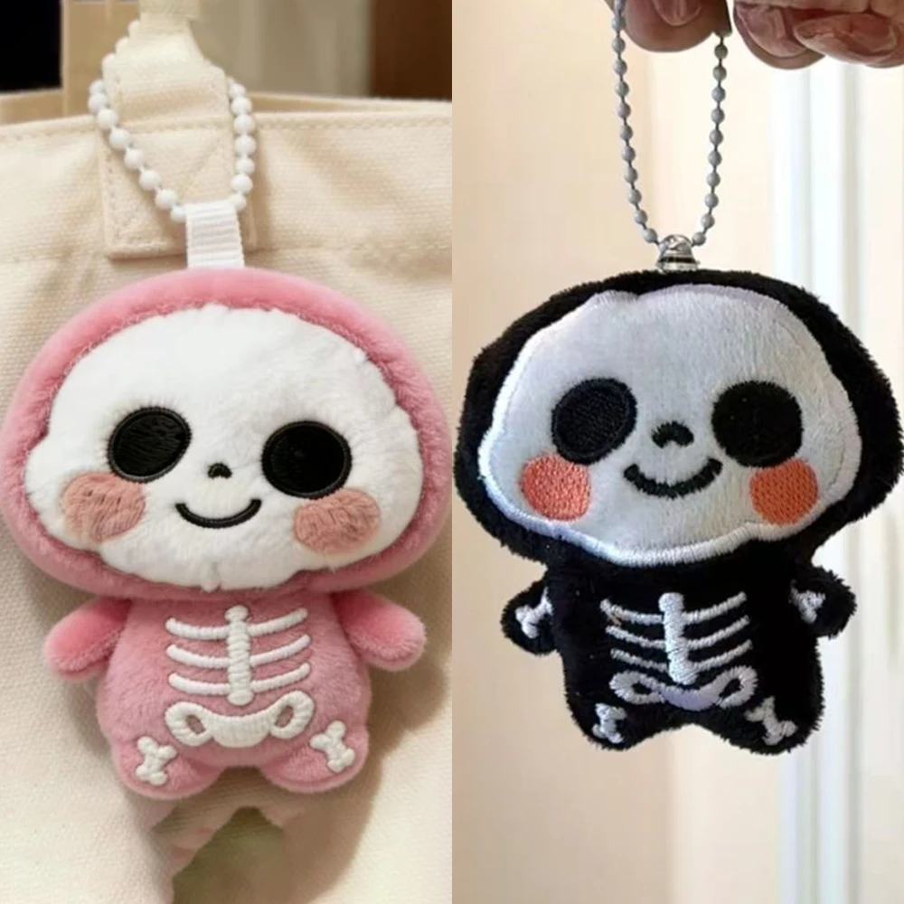 

Cartoon Plush Ghost Keychain Baby Skeleton Plush Backpack Hanging Pendant Decoration Keychains Gift