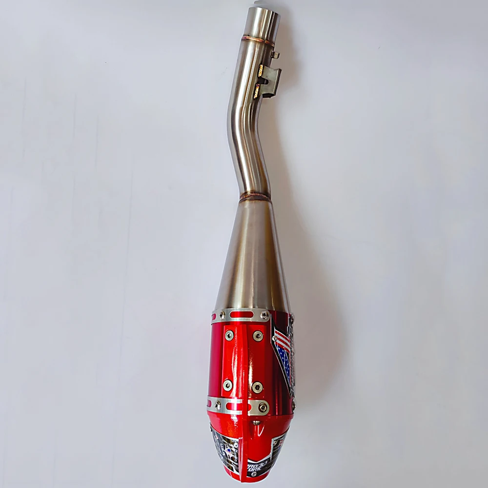 JPM قطع غيار الدراجات النارية الصينية عالية الجودة الفولاذ المقاوم للصدأ CRF250 دراجة نارية العادم الأنابيب الجمعية الخمار #5