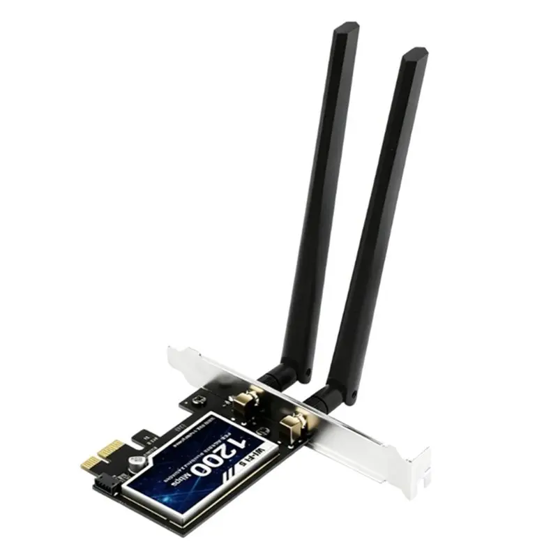 【Price Drop !!】AC1200 RTL8822CE Wifi Card 2.4Ghz / 5Ghz Dual Band Bluetooth 5.1 Wireless Network Adapter Card For PC Laptop Desk