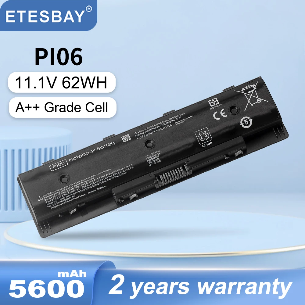 ETESBAY 노트북 배터리, HP Pavilion 14 15 Envy 17 17t 17z HSTNN-DB4N HSTNN-DB4O HSTNN-LB4O 710417-001 710416-001PI09, PI06