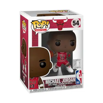 傳奇球星麥可喬丹模型玩具 Funko Pop NBA 喬丹可動人偶卡通 Q 版人偶收藏紀念品 10 最佳銷售 NBA人物 - №10