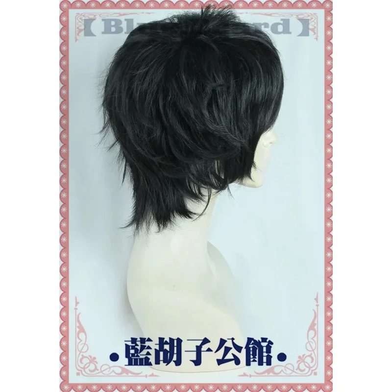 2025 aaa المحقق كونان ماتسودا جينبي شعر مستعار تأثيري أسود قصير مقاومة للحرارة الشعر الاصطناعية هالوين كرنفال لعب الأدوار