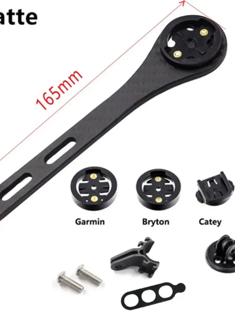 AliExpress ECIOSL NEW Carbon Fiber Bicycle Road Bike Cycling MTB Computer Stopwatch Speedometer Mount Holder For Garmin Cateye Bryton Gopro