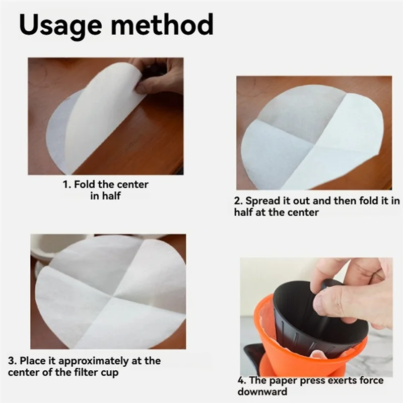 ABUD-Origami Cone Design Coffee Filter Cup Reusable Hand Brewed Coffee Dripper Strainer With 185Mm Filter Paper