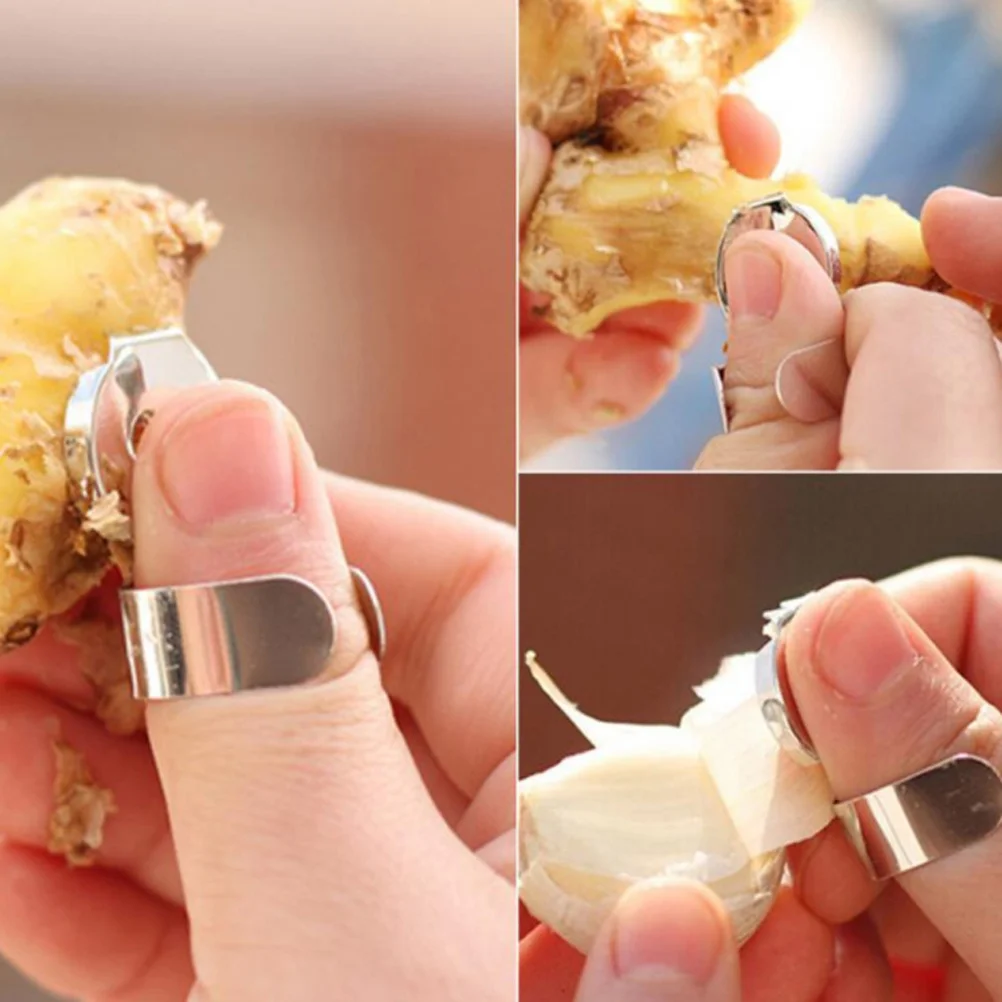 

5Pcs Kitchen Vegetable Peeler Garlic Peeler Multifunctional Tool for Ginger Potato Carrot Peeling Easy Design