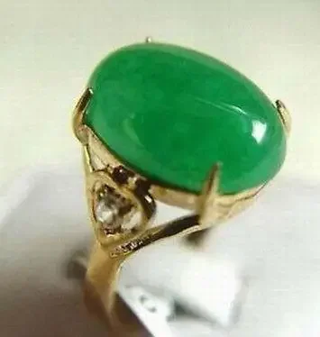 

Wholesale cheap Genuine Green Jade Ring AAA Grade size 6 7 8 9 / Free