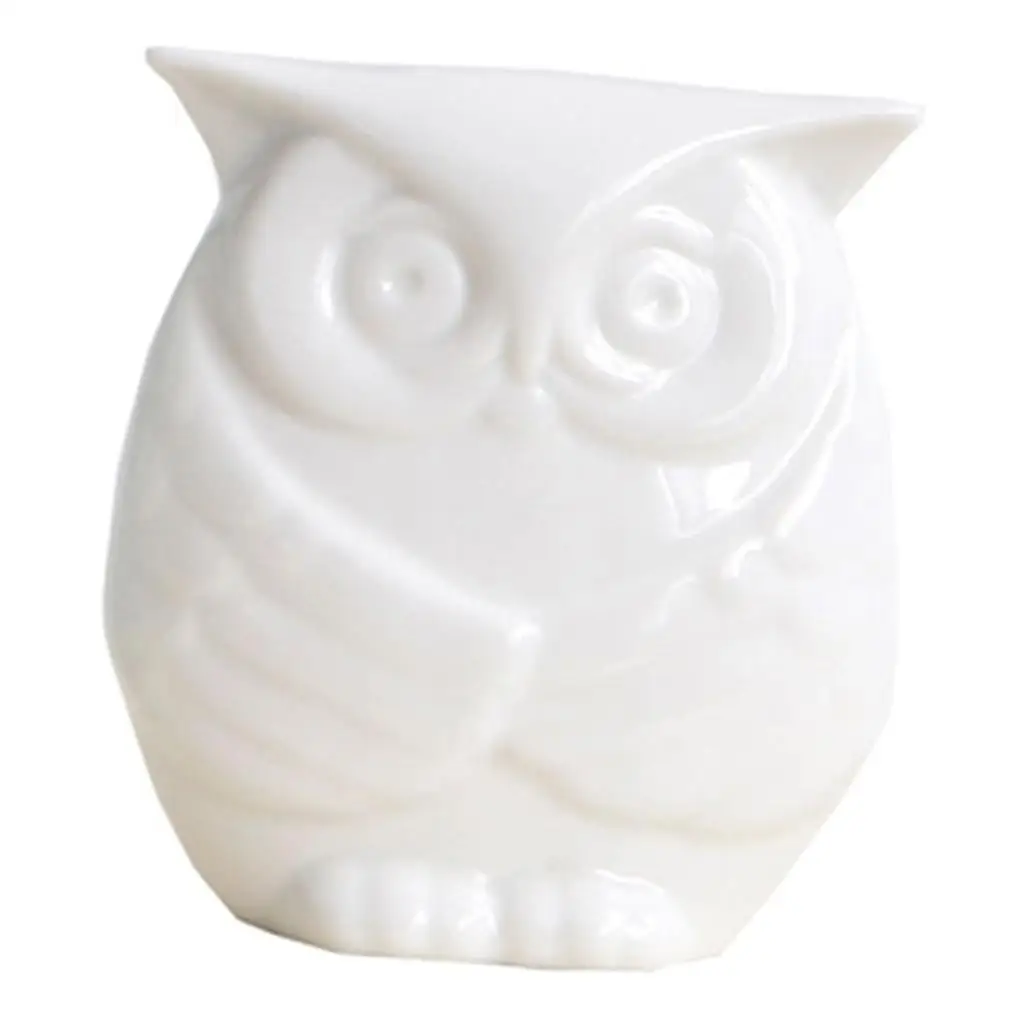 

Ceramic Owl Statue Figurine House Gift Tabletop Shelf Ornaments
