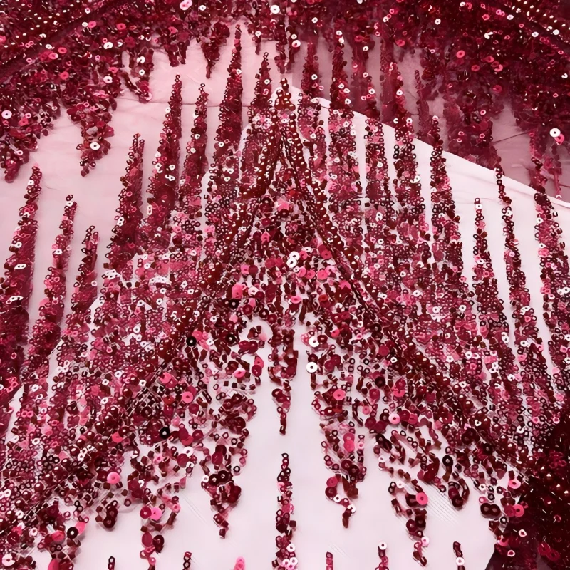 

Элитное французское кружево из тюля с пайетками и бисером, африканское нигерийское вышитое кружево, высококачественная сетка для пошива праздничных платьев