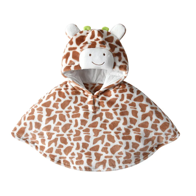 IYEAL  Baby Cute Cartoon Animal Cloak Autumn Winter Baby Windbreaker Outwear Thickening Baby Boys Girls Coat