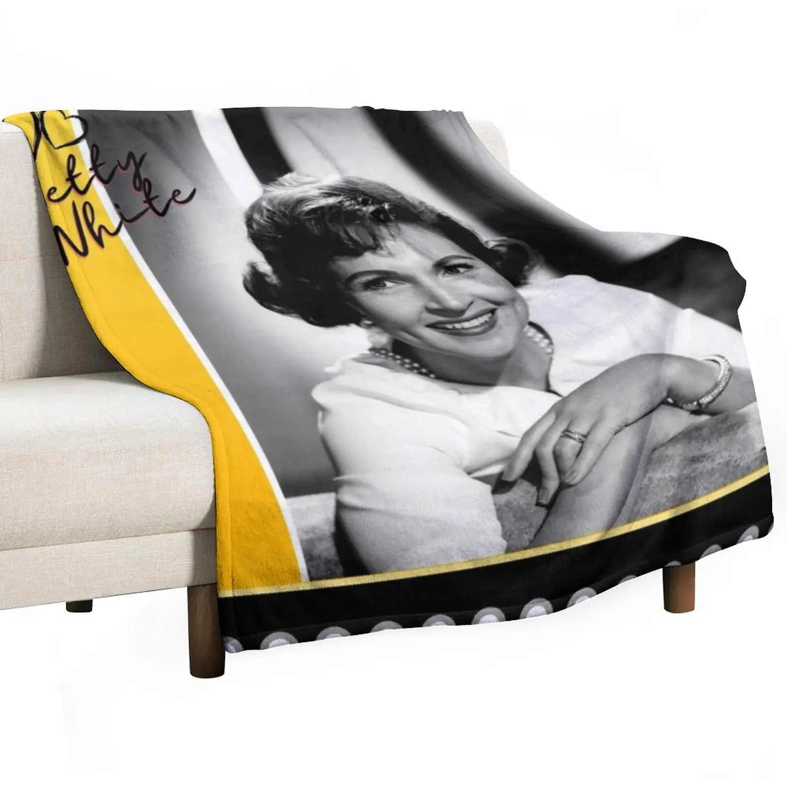 Betty White RIP Premium Throw Blanket warm for winter Sofa Throw Blankets