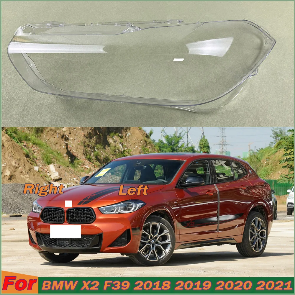 

Headlamp Cover For BMW X2 F39 2018 2019 2020 2021 Transparent Shade Lamp Headlight Shell Lens Plexiglass Auto Replacement Parts