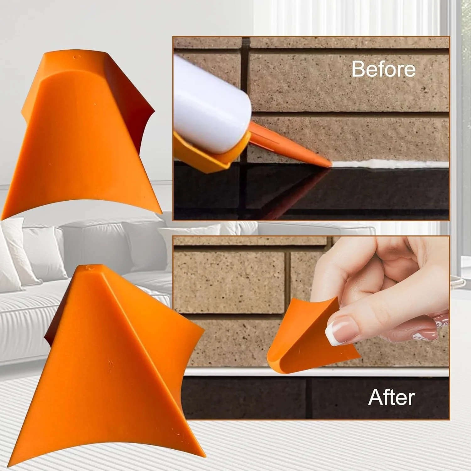 2 個のシリコンシームツールシリコンコーキングツール、再利用可能なシーラントシリコンコーキングツールキッチン、バスルーム、ジョイント用