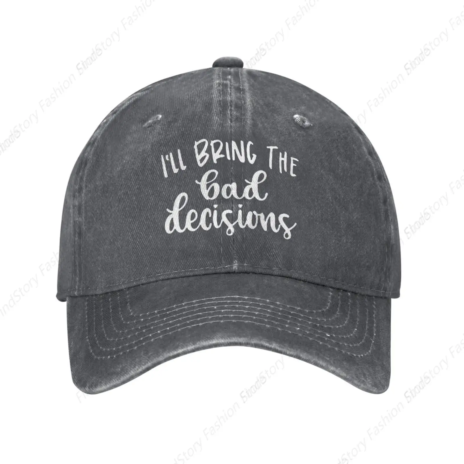 Funny In My Defenses I Was Left Unsupervised Baseball Cap Unisex Vintage Trucker Denim Hat Adjustable Cowboy Sports Daily