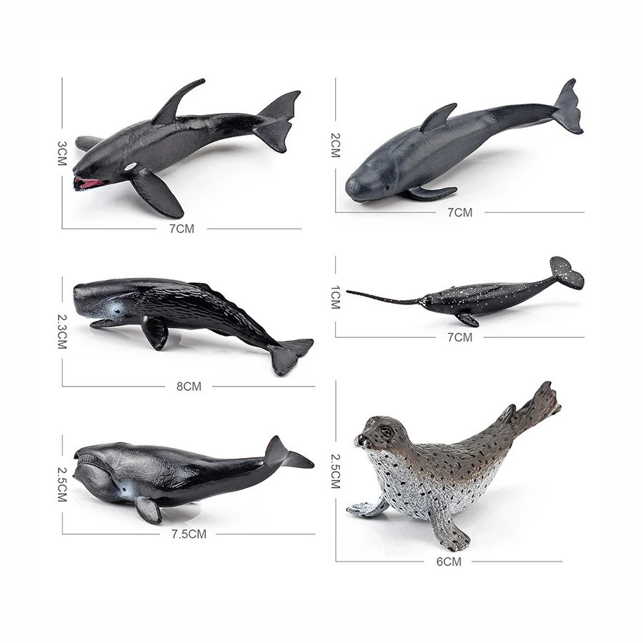 Realistyczne Mini Starożytne Życie Morskie Zwierzęta Dhistoryczne Stworzenie Morza Cambrian Megalodon Delfin Wieloryb Rekin Model Figurki