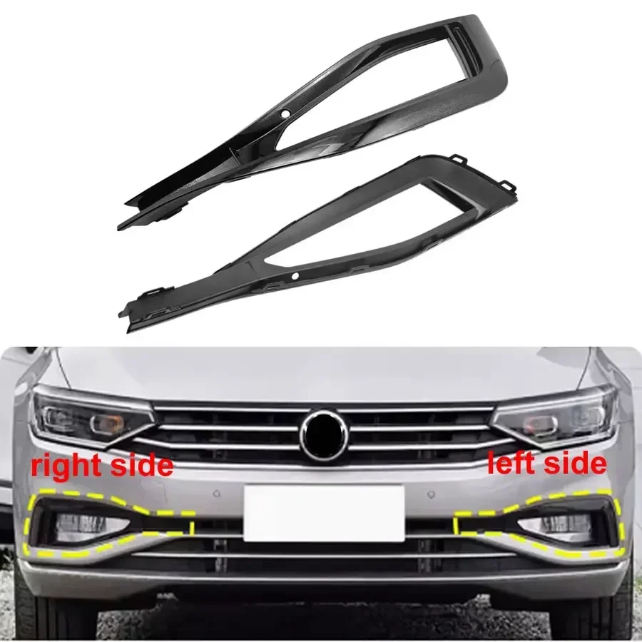 For Volkswagen VW Magotan 2020 2021 2022 Car Accessories Fog Light Cover Front Lower Bumper Vent Grille Fogs Lamp Frame