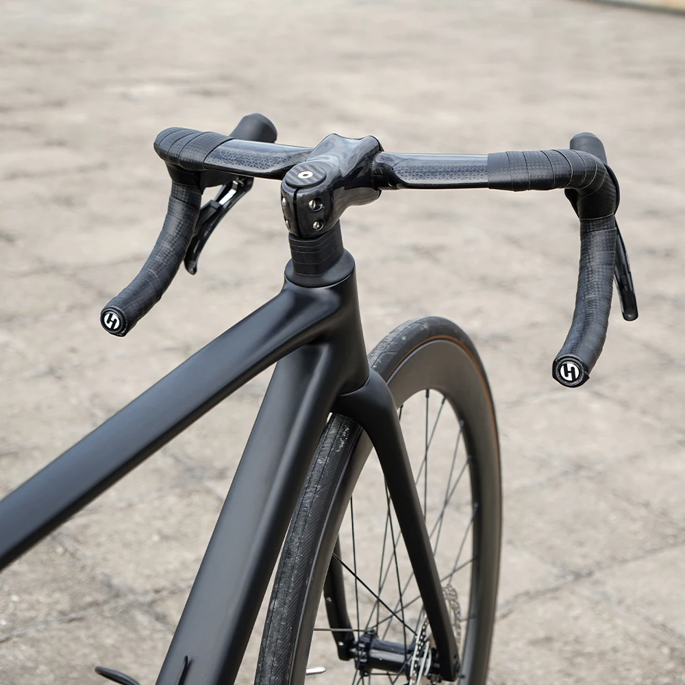 TOSEEK Carbon-Rennlenker, Fahrradlenker aus Kohlefaser, reduziert den Widerstand, gebogener Lenker, interne Verkabelung, Fahrradteile, 380/400/420/440 mm – Detail 11
