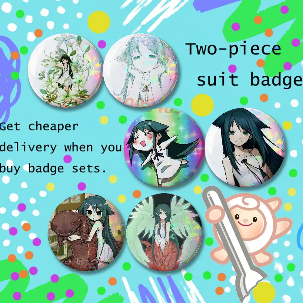 2-piece set Pins Backpack Clothes Jewelry Accessories Cartoon Round Brooch The S-Song Of S-Saya Button Badge Aesthetic Gifts