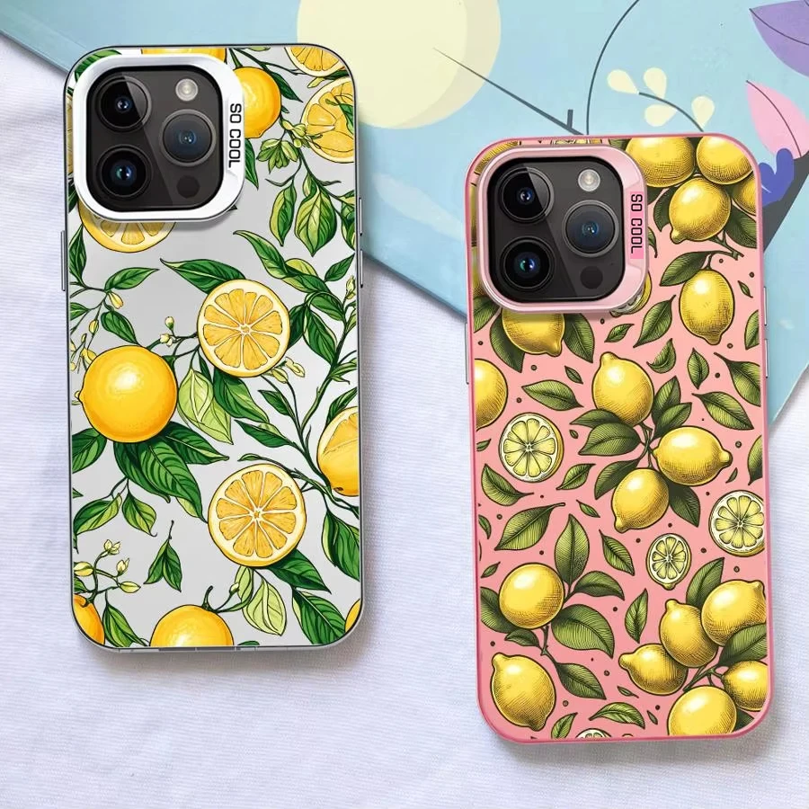 

Full Screen Lemon Pattern Phone Case For Samsung Galaxy A14 A15 5G S21 S22 S23 S24 5G FE Plus Ultra A25 A35 A52 A53 A54 A55 5G