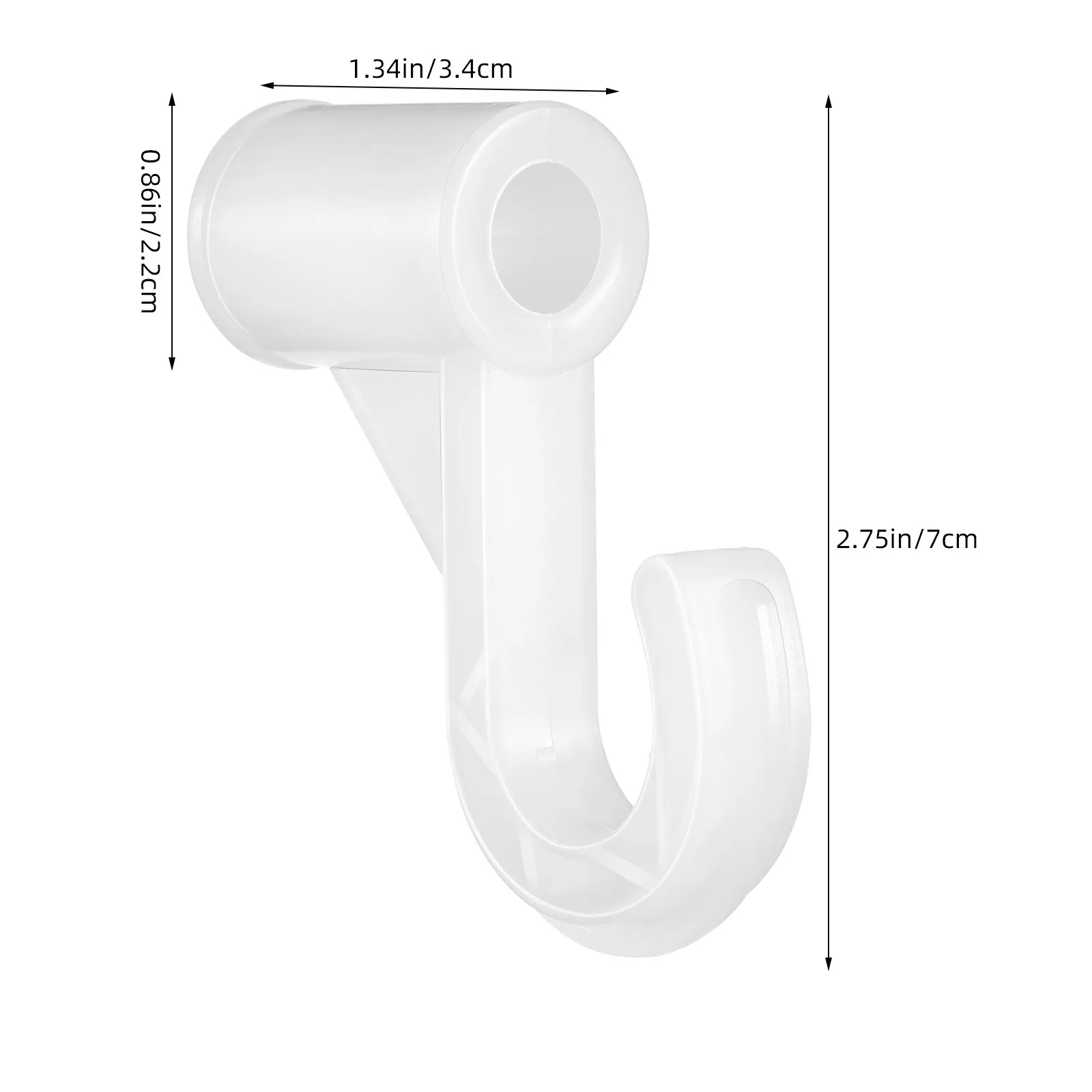 Wardrobe Connection Accessories Sturdy Rod Holder for Hanging Closet Rods Clothes Hanger Pole Bracket Heavy Duty Closet Support