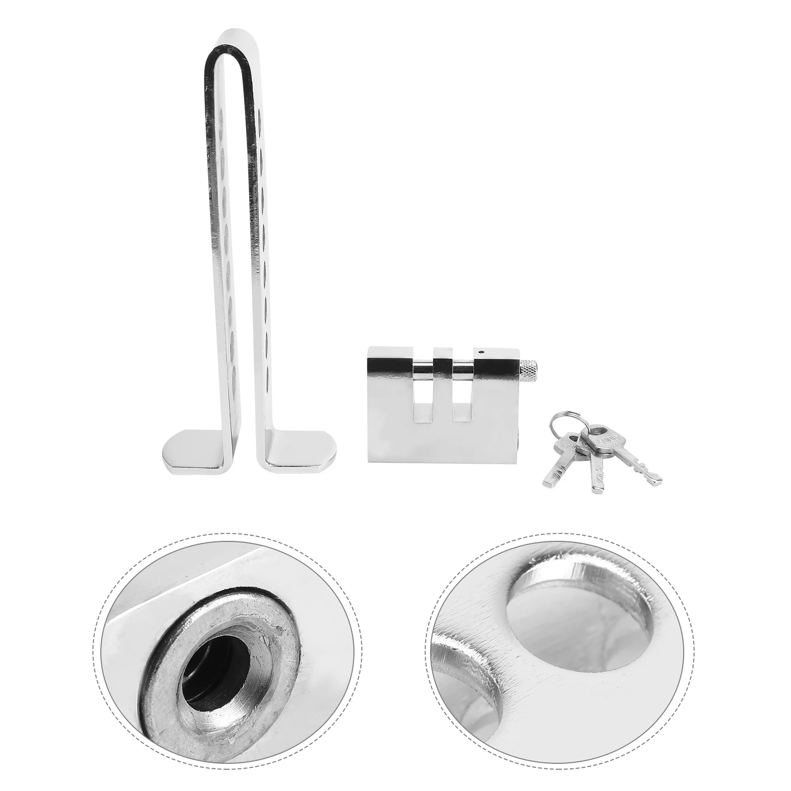 

Steering Wheel Steel Anti Car Clutch Pedal Lock Clutch Lock Theft Universal Car Van SUV 7 Holes 3 Keys Easy Install