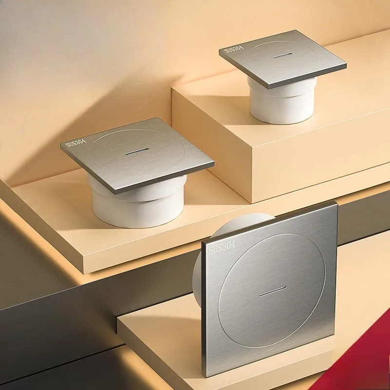 

304 Stainless Steel Straight Cleaning Port, Drainage Pipe, Ground Inspection Port, Sealed Large Displacement Floor Drain