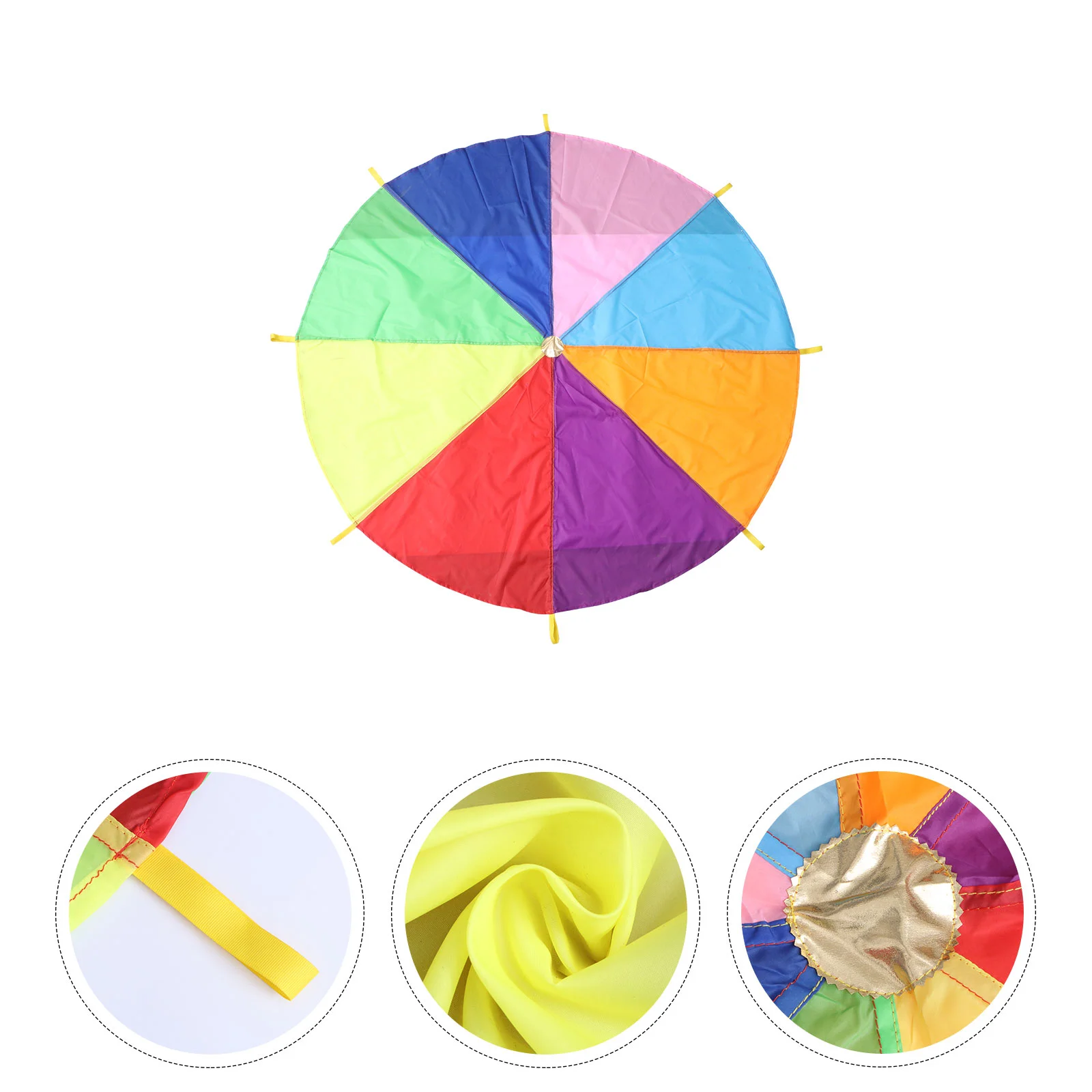 

2 Play Parachute Rainbow Umbrella Kindergarten Early Education Outdoor Children's Parachute for Party Sports Activities an