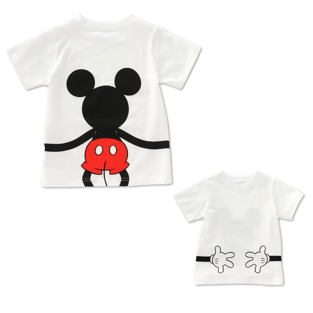 Summer Family Matching Outfit Mickey Minnie Mouse Donald Mommy Daddy Kid Son Daughter Baby Boy T-Shirt Clothes Children Top Tee