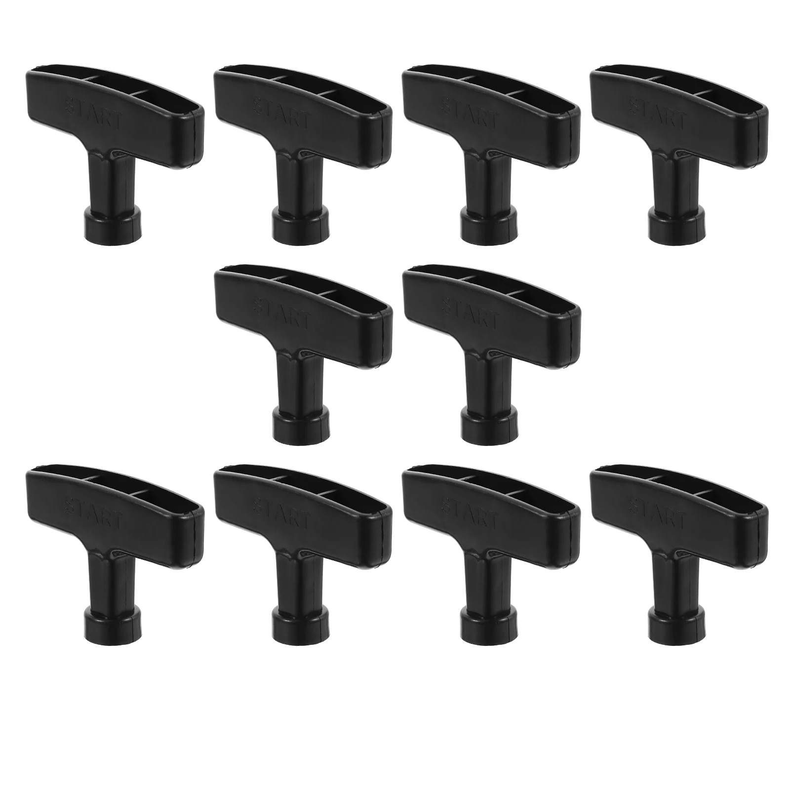 10pcs Pull Start Handle Gas Engine Starter Cord Plastic Grip Lawn Mower Generator Accessories Starter Gardening Tools
