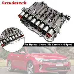 Artudatech A6MF1 A6LF1/2/3 Valve body W/Solenoids For Hyundai Sonata Kia Chevrolet 6-Speed Car Accessories