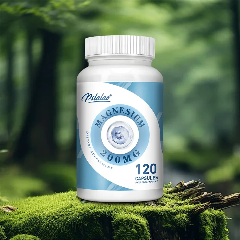 

Magnesium 200mg - Strengthens Bones and Muscles, Improves Sleep, Boosts Immunity, and Promotes Cardiovascular Health